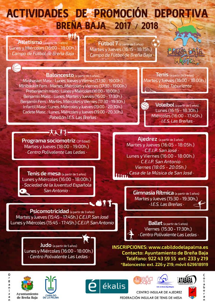 Arranca la Promoción Deportiva 2017/2018