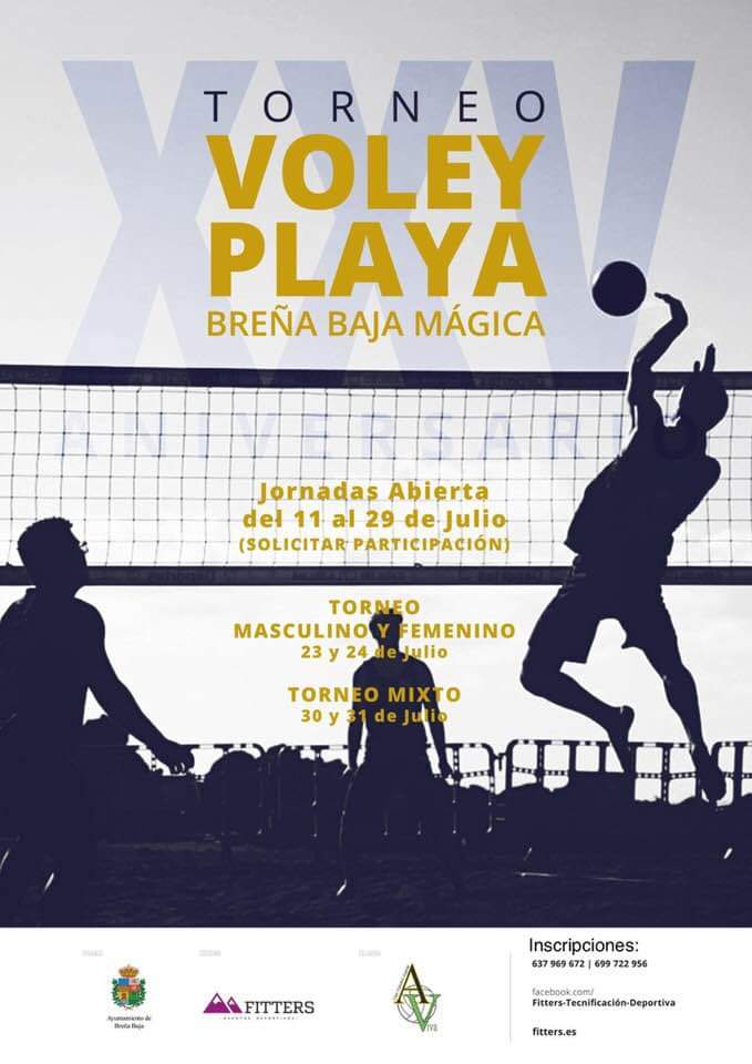 Cartel Voley Playa Los Cancajos